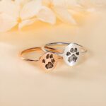 Carry Their Pawprint Close – Custom Engraved Sterling Silver Ring – For Cherished Pet Lovers and Heartfelt Remembrances - Image 6