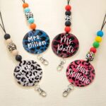 Sparkle with Wild Grace – Custom Glitter Lanyard & Beaded Keychain – For Teachers, Colleagues, and Animal Lovers - Image 5