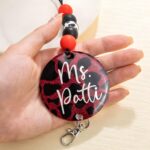 Sparkle with Wild Grace – Custom Glitter Lanyard & Beaded Keychain – For Teachers, Colleagues, and Animal Lovers - Image 7