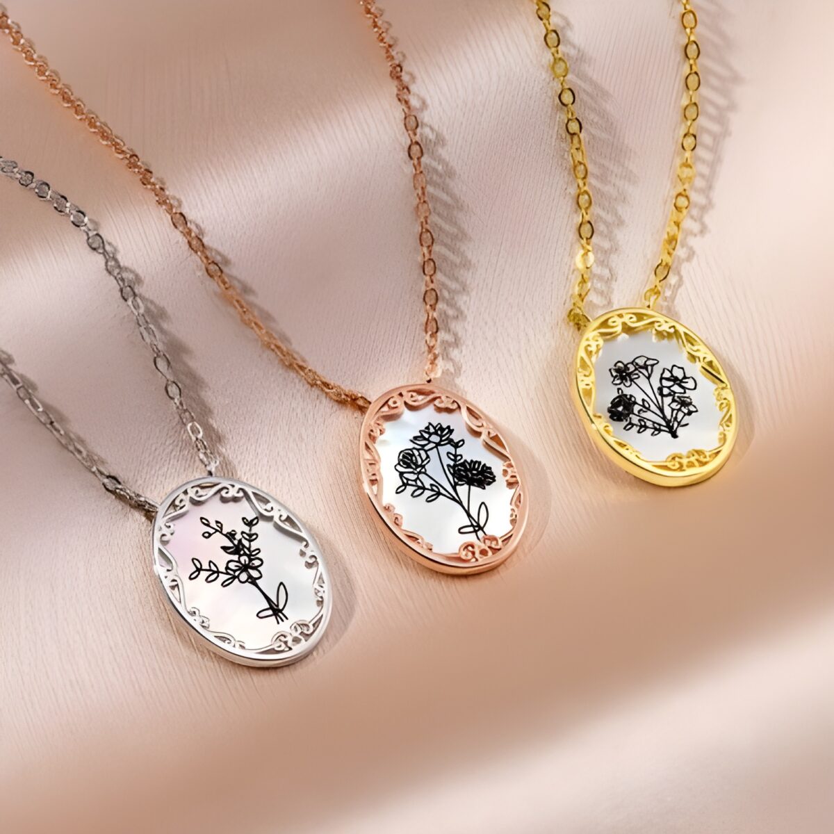 PG1737_featured Custom birth flower bouquet necklace for cherished moments