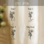 Celebrate Her Story – Custom Birth Flower Glass Tumbler with Lid and Straw – A Cherished Keepsake for Bridesmaids and Special Moments - Image 6