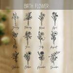 Celebrate Her Story – Custom Birth Flower Glass Tumbler with Lid and Straw – A Cherished Keepsake for Bridesmaids and Special Moments - Image 7