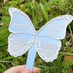 Embrace Eternal Love – Custom Butterfly Memorial Stake – Honoring Mom or Grandma in Heaven - Image 5