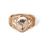 Embrace Family Blooms – Custom Birth Flower Ring in Sterling Silver – A Cherished Keepsake for Her - Image 8