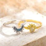 Embrace Eternal Harmony – Celestial Sun & Moon Couple Rings – For Lovers United by Cosmic Balance - Image 4