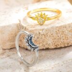 Embrace Eternal Harmony – Celestial Sun & Moon Couple Rings – For Lovers United by Cosmic Balance - Image 6