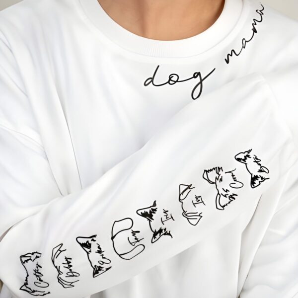 Custom pet mom dad sweatshirt celebrating furry bond