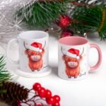 Warmth and Whimsy – Custom Highland Cow Mug with Coaster – For Cherished Moments and Cozy Celebrations - Image 5