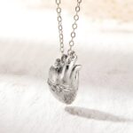 Wear Your Heart's Story – Engraved Anatomical Heart Necklace – A Tribute for Medical Heroes - Image 4
