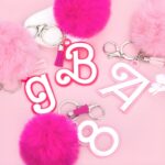 Carry Your Initial with Charm – Personalized Pink Acrylic Keychain with Tassel & Pom Pom – Delight for Girls and Friends - Image 5