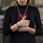 Embrace Faith and Memory – Photo Rosary Beads Necklace – A Tender Keepsake for Her Spiritual Journey - Image 4