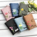 Carry Your Birth Month’s Bloom – Tri-Fold Vegan Leather Wallet – A Cherished Keepsake for Her - Image 2