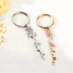 Carry Your Story – Birth Flower Name Keychain – A Cherished Keepsake for Her Special Moments - Image 3