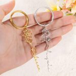 Carry Your Story – Birth Flower Name Keychain – A Cherished Keepsake for Her Special Moments - Image 4