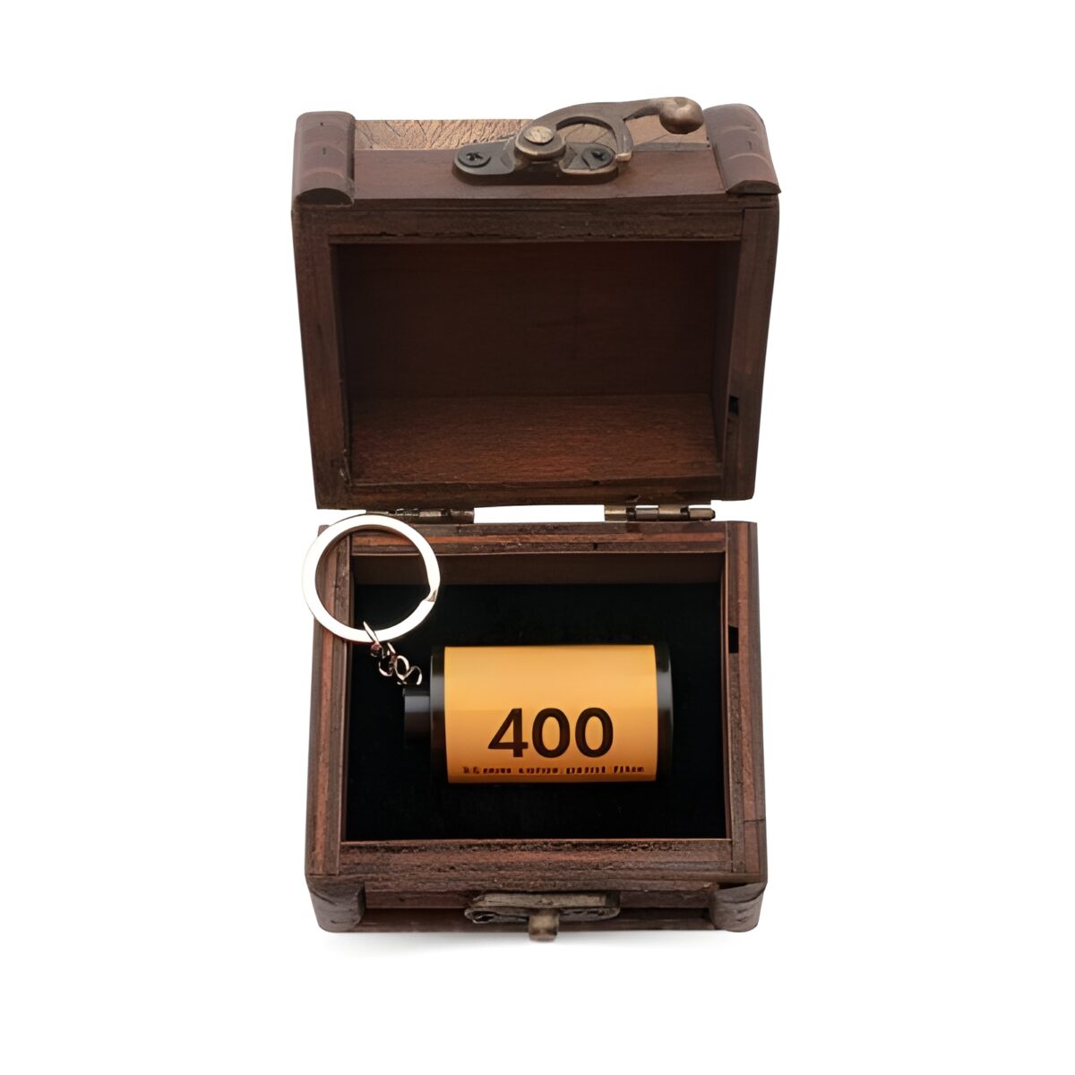 Personalized film roll keychain capturing cherished memories