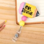 Sparkle & Shine – Custom Teacher Badge Reel with Name – Celebrate Educators Every Day - Image 4