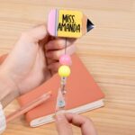 Sparkle & Shine – Custom Teacher Badge Reel with Name – Celebrate Educators Every Day - Image 5