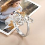 Carry Their Love Close – Engraved Paw Print Memorial Ring – For Cherished Pet Lovers and Owners - Image 6