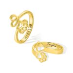 Carry Their Love Close – Engraved Paw Print Memorial Ring – For Cherished Pet Lovers and Owners - Image 9