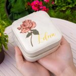 Carry Your Story – Birth Flower Jewelry Travel Case – A Thoughtful Keepsake for Her Special Moments - Image 5