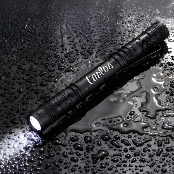 custom engraved LED flashlight for police officers