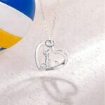 Embrace Your Passion – Custom Volleyball Heart Necklace – For the Dedicated Player and Sports Enthusiast - Image 3
