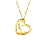 Custom volleyball heart necklace for dedicated players