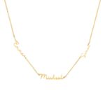 Custom name necklace for family love and connection
