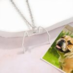 Hold Your Pet Close – Custom Dog Ears Silhouette Necklace & Ring Holder – For Cherished Dog and Cat Moms - Image 8