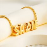 Celebrate Your Story – Chunky Balloon Initial Necklace – A Charming Keepsake for Her - Image 2