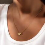 Celebrate Your Story – Chunky Balloon Initial Necklace – A Charming Keepsake for Her - Image 5