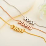 Personalized balloon initial necklace for heartfelt moments