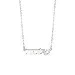 Embrace Heritage and Love – Hebrew Name Necklace with Zircon Charm – For Her, Couples & Family Treasures - Image 2