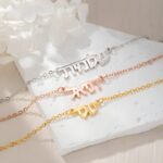 Embrace Heritage and Love – Hebrew Name Necklace with Zircon Charm – For Her, Couples & Family Treasures - Image 7