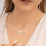 Embrace Heritage and Love – Hebrew Name Necklace with Zircon Charm – For Her, Couples & Family Treasures - Image 8