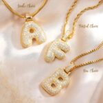 Celebrate Her Story – Bubble Letter Initial Necklace with Twisted Gold Chain – For Cherished Women & Special Moments - Image 8