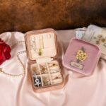 Carry Your Story – Velvet Birth Flower Jewelry Case with Custom Name – A Treasured Companion for Her Special Moments - Image 2
