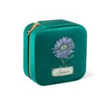 Carry Your Story – Velvet Birth Flower Jewelry Case with Custom Name – A Treasured Companion for Her Special Moments - Image 12