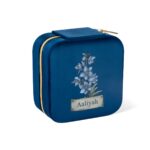 Carry Your Story – Velvet Birth Flower Jewelry Case with Custom Name – A Treasured Companion for Her Special Moments - Image 13