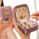 Carry Your Story – Velvet Birth Flower Jewelry Case with Custom Name – A Treasured Companion for Her Special Moments - Image 4