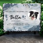 Custom pet memorial stone for cherished companions