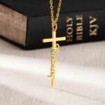 Embrace Faith and Identity – Custom Cross Name Necklace – A Cherished Keepsake for Sacred Milestones - Image 2