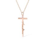 Embrace Faith and Identity – Custom Cross Name Necklace – A Cherished Keepsake for Sacred Milestones - Image 8