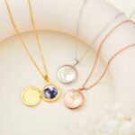 Embrace Memories in Bloom – Birth Flower Photo Locket Necklace – A Cherished Keepsake for Mom and Grandma - Image 6