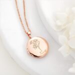 Embrace Memories in Bloom – Birth Flower Photo Locket Necklace – A Cherished Keepsake for Mom and Grandma - Image 8