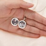 Embrace Memories in Bloom – Birth Flower Photo Locket Necklace – A Cherished Keepsake for Mom and Grandma - Image 9