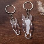 Carry Your Horse's Spirit – Custom Horse Facial Marking Keychain – A Cherished Token for Equestrian Hearts - Image 2