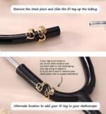 Carry Your Story – Custom Stethoscope ID Tag with Birthstone – For Nurses and Doctors Who Shine - Image 2