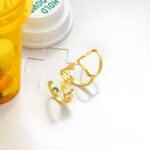 Custom stethoscope ID tag with birthstone for caregivers