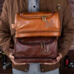 Carry His Story – Custom Leather Toiletry Bag with Heartfelt Message – For Him on Special Occasions - Image 8